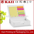 OEM white hardcove memo pad sticky note, memo pad with hardcover,high quality sticky note sale in china